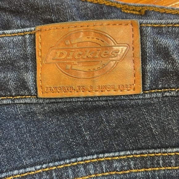 Dickies 16 RG skinny med blue denim jeans with zip and button close - Picture 9 of 11
